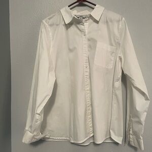 Croft & Barrow White Casual Button Down Shirt